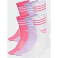 3-Stripes Crew Socks 6 Pairs Kids
