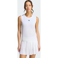 adidas Playera Sin Mangas DE Tenis Climacool+ Pro Blanco - Mujer