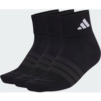 Adidas Cushioned Sportswear Ankle Socks 3 Pair Pack - Black - M