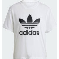 adidas Playera Adicolor Trifolio Boxy Blanco - Mujer