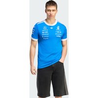 adidas MERCEDES - AMG PETRONAS FORMULA 1 TEAM Blue WONDER DRIVER JERSEY Motorsport XS Men Blue Bird / White