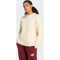 Adidas Originals Athletic Dept Sweatshirt Women Sweatshirts - White - Size S (8-10) - Cotton Jersey
