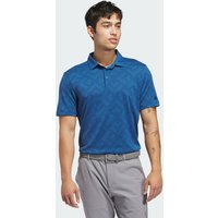ADIDAS Ultimate365 Jacquard Golf Polo Shirt - Petrol/Black - Size:XL