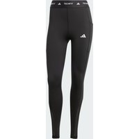 Adidas Techfit Stash Pocket Full-length Leggings Women Leggings - Black - Size L (16-18) - Poly Mesh
