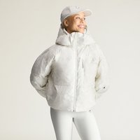 Krátká polstrovaná zimní bunda s potiskem adidas by Stella McCartney