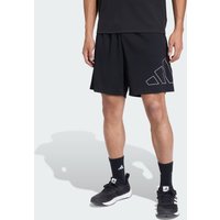 adidas Shorts Workout Essentials Base Logo Grande DE Tejido Piqu茅 Negro - Hombre