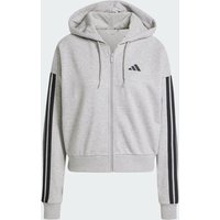 Adidas Terry Women Hoodies - Grey - Size M (12-14) - Cotton Jersey