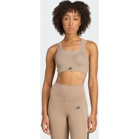 adidas Top Deportivo de Soporte Alto Para Deportes de Impacto Tlrd Chalky Marr贸n - Mujer