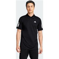 adidas Playera Cuello Camisa de Tennis Club 3 Franjas Negro - Hombre
