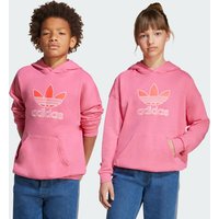 adidas Big Logo Oversized Hoodie Kids Rosa Fusion - Niño