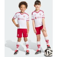 Adidas Liverpool Fc 26/27 Away Set Unisex Jerseys/Replicas - White - Size 2 - 3 Years - Poly Mesh