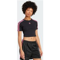 adidas Playera 3 Franjas Baby Negro - Mujer