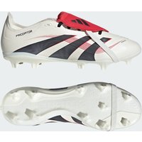 adidas Predator League FT FG Blanc Noir Rouge Chaussure Predator languette rabattue Terrain souple/Multi-surfaces