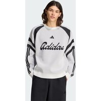Adidas House Of Tiro Knitted Sweatshirt Men Sweatshirts - White - Size XL - Poly Mesh
