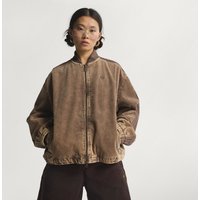 adidas Chamarra Sst DE Corduroy Earth Strata - Mujer