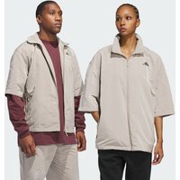 adidas Chamarra Manga Corta Adidas Basketball Shooting Unisex Putty Beige - Unisex