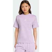 adidas Playera Essentials 3 Franjas Algod贸n Powder Plum - Mujer