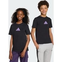 adidas Playera Graphic Anime de Mascotas Para Niños Negro - Niño