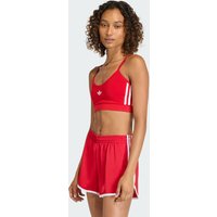adidas Bralette 3 Franjas Better Scarlet - Mujer