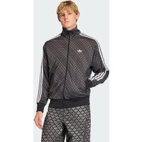 adidas Chamarra Deportiva Firebird Monogram Holgada Negro - Hombre