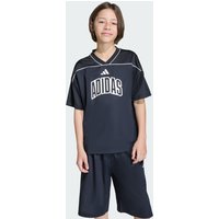 adidas STADIUM MESH BASKETBALL SHIRT boys's Children's T shirt in Black