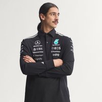 adidas Playera Polo Mercedes - Amg Petronas F1 Team Engineers DE Manga Larga Negro - Hombre