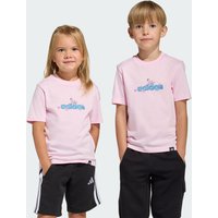 adidas Playera Graphic Summer Adventures Para Niños Clear Rosa - Niño