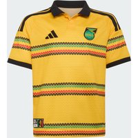 Adidas Jamaica Kid's T-Shirts - Gold - Size 9 - 10 Years - Poly Jersey