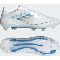 adidas F50 Pro FG Blanc Bleu Gris Chaussure F50 Pro Terrain souple