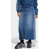 adidas Falda DE Denim Pencil 3 Franjas Azul - Mujer