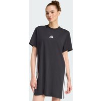 Adidas Essentials 3-stripes Tee Dress Women Skirts - Black - Size XS (4-6) - Cotton Jersey