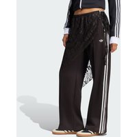 Adidas Womens Lace Firebird Loose Track Pants Night Brown, S