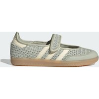 adidas Womens Samba Jane Ballet Trainers Halo Green Warm Vanilla Gold Metallic, 4.5