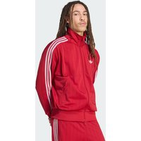 Adidas Firebird Men Track Tops - Red - Size M - Poly Mesh