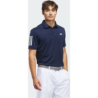 adidas Playera Polo Performance 3 Franjas Collegiate Azul - Hombre