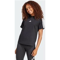 adidas Playera Essentials 3 Franjas Algod贸n Negro - Mujer