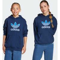 adidas Big Logo Oversized Hoodie Kids Night Indigo - Niño