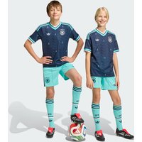 Adidas Germany Kid's Shorts - Teal - Size 13 -14 Years - Poly Mesh