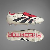 adidas Predator Elite FT FG Blanc Noir Rouge Chaussure languette rabattue Predator Elite Terrain souple