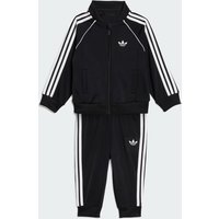 Adidas Sst Tracksuit Unisex Tracksuits - Black - Size 0 - 3 Months - Poly Mesh