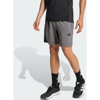 adidas Pantal贸n Corto Tejido Workout Essentials Base Gris Five - Hombre