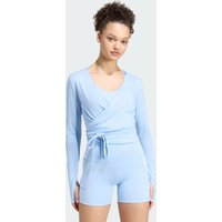 3-STRIPES STUDIO SOFT BALLET WRAP Long-Sleeve Top