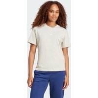 adidas Playera Essentials Logo Peque帽o Algod贸n Beige - Mujer