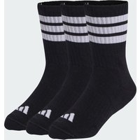 adidas Calcetines A Media Pantorrilla 3 Franjas Sportswear Acolchados, Paquete DE 3 Pares Negro -