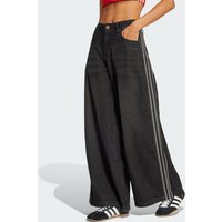 adidas Pantalón Adicolor de Tejido Denim Adilenium Negro - Mujer