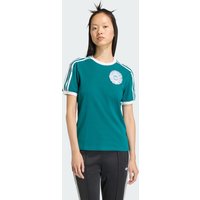 adidas Playera Adidas Originals SS Lace Branding Legacy Teal - Mujer