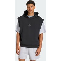 adidas Chaleco Con Gorro Soft Lux Negro - Hombre