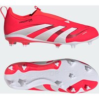 adidas Predator League Laceless FG Kids Rouge Chaussure sans lacets Predator League Terrain souple / Multi-surfaces Enfants