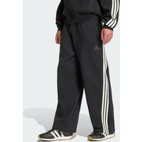 Adidas Kit 3-stripes Wide Joggers Men Pants - Black - Size XS - Cotton Jersey