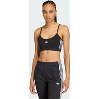 adidas Bralette 3 Franjas Negro - Mujer